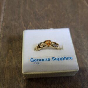 Brand New Sterling Silver Natural Sapphire Ring For Sale